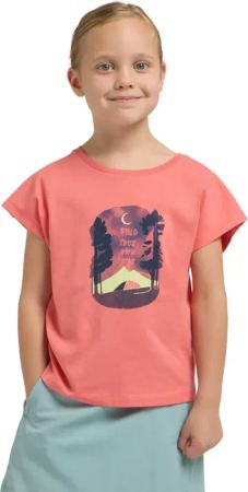 Jack Wolfskin Graphic Girls T-Shirt T-Shirt aus Bio-Baumwolle Kinder 152 multi color PRINT sunset coral
