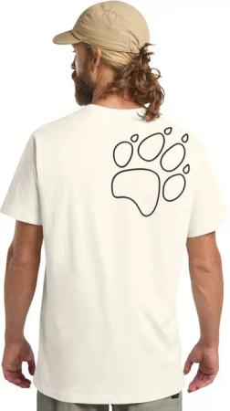 Jack Wolfskin Paw Time T-Shirt Men T-Shirt aus Bio-Baumwolle Herren L white cotton white