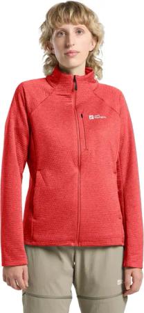 Jack Wolfskin Taiga FZ Women Fleecejacke Damen XS red Vibrant Red