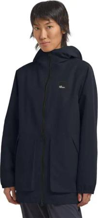 Jack Wolfskin Terraview 2L Parka Women Wasserdichter Regenparka mit Kapuze Damen S blue dark navy