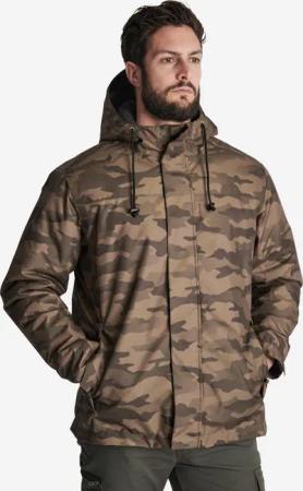 Jacke 100 wasserdicht warm Camouflage Halftone
