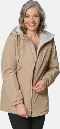 Jacke mit Kapuze - beige - Gr. 20 von Goldner Fashion