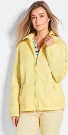 Jacke mit Waffelstepp - gelb - Gr. 42 von Goldner Fashion