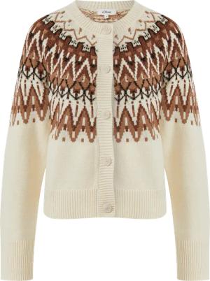 Jacquard-Strickjacke im Relaxed Fit