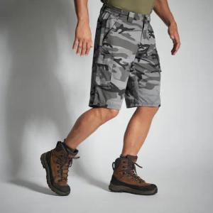 Jagdshorts/Bermuda Shorts 500 Cargo Camouflage Woodland schwarz