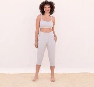 Jaya NIDHI - Damen - 3/4 Hose für Yoga und Freizeit aus Biobaumwolle