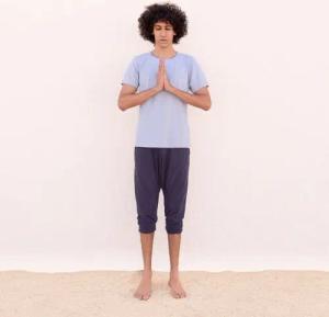 Jaya ROCKY UNI - Männer - körpernahes T-Shirt für Yoga aus Biobaumwolle