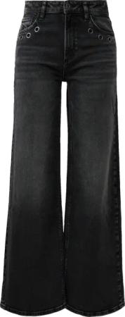 Jeans Catie / Slim Fit / High Rise / Wide Leg / Ösen
