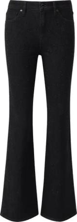 Jeans / Regular Fit / High Rise / Flared Leg / mit Schmucksteinen