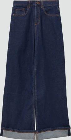 Jeans / Regular Fit / High Rise / Wide Leg / Aufschlag