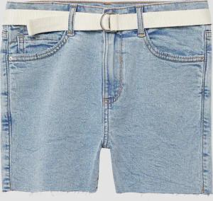 Jeans-Shorts Suri / Slim Fit / High Rise / Skinny Leg / Textilgürtel