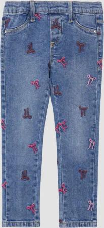 Jeans Treggings / Skinny Fit / Mid Rise / Skinny Leg / mit Stickerei