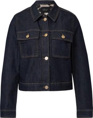 Jeansjacke mit Leo-Futter
