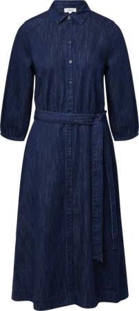 Jeanskleid mit 3/4-Ärmeln und Knopfleiste