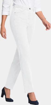 Jeansschlupfhose - weiß - Gr. 255 von Goldner Fashion