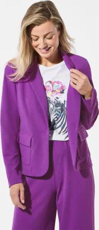 Jersey-Blazer - aubergine - Gr. 48 von Goldner Fashion