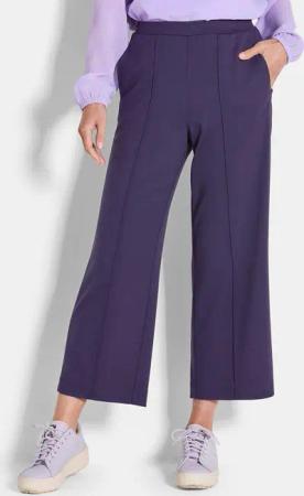 Jersey-Culotte VERA mit Biesen - lila - Gr. 54 von Goldner Fashion