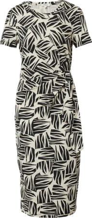 Jersey-Kleid mit Knotendetail und Raffung