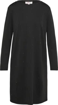 Jersey-Kleid mit Schmucksteinen
