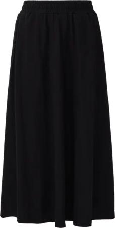 Jersey-Midirock mit Eingrifftaschen