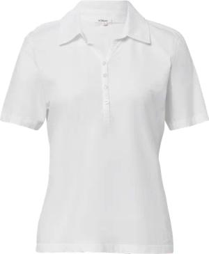 Jersey-Polo mit Knopfleiste