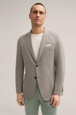 Jersey-Sakko Vasto in Braun gemustert