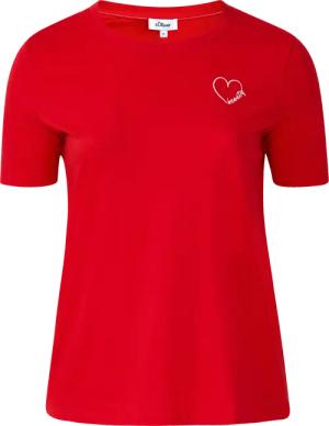 Jersey-Shirt aus Baumwolle mit Stickerei