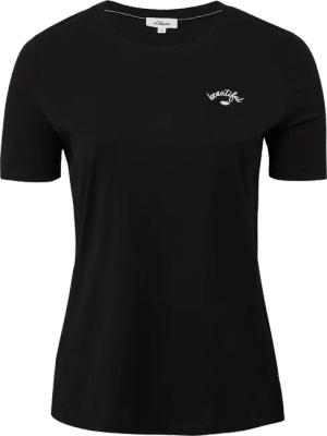 Jersey-Shirt aus Baumwolle mit Stickerei