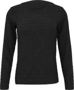 Jersey-Shirt mit Strukturmuster und U-Boot-Ausschnitt