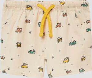 Jersey-Shorts mit All-over-Print und Kordel