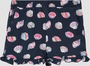 Jersey-Shorts mit Rüschen und Elastikbund