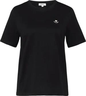 Jersey-T-Shirt im Regular Fit mit Herz-Stickerei