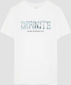 Jersey-T-Shirt mit 3D-Print