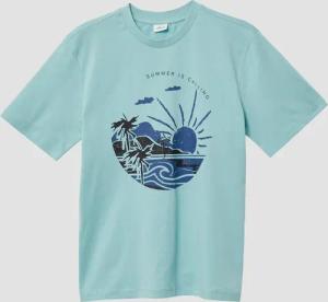 Jersey-T-Shirt mit Frontprint