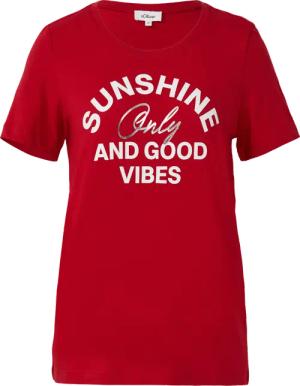 Jersey-T-Shirt mit Frontprint