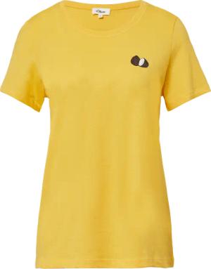 Jersey-T-Shirt mit Stickerei
