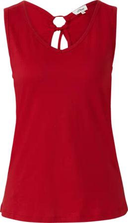 Jersey-Top mit Cut-out und Schleife
