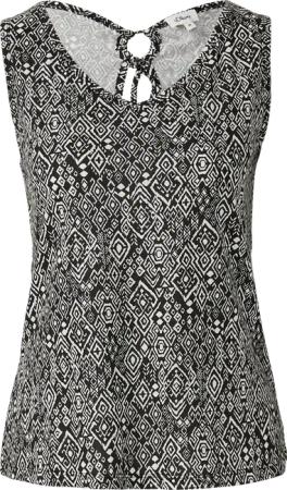 Jersey-Top mit Cut-out und Schleife