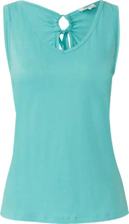 Jersey-Top mit Cut-out und Schleife