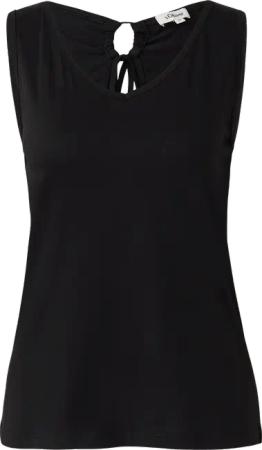 Jersey-Top mit Cut-out und Schleife