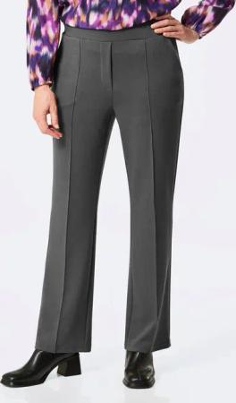 Jerseyhose VERA mit Biesen - grau / melange - Gr. 26 von Goldner Fashion