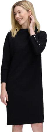 Jerseykleid mit 3D-Struktur - schwarz - Gr. 48 von Goldner Fashion