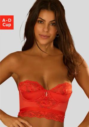JETTE Corsage Damen rot Gr.70 Cup C