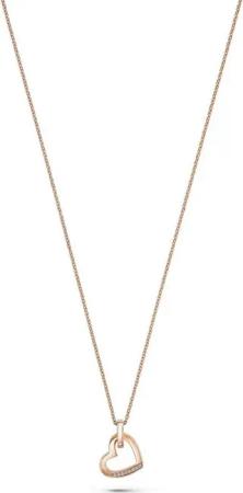 JETTE Silberkette JETTE Damen-Kette 8 Zirkonia Herz, TWISTED HEART