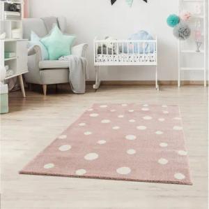 Jimri Kinderteppich DOT´S Teppiche für Kinderzimmer, Kinderzimmerteppich, Teppich, Läufer, Regenbogen