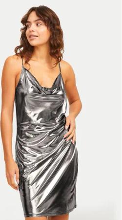 JJXX Coctailkleid Dina 12266218 Silberfarben Loose Fit