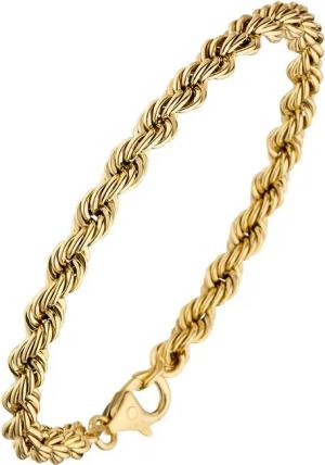 JOBO Armband Kordelarmband, 585 Gold 3,2 mm 19 cm
