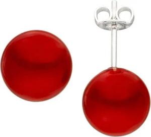 JOBO Perlenohrringe, 925 Silber mit Muschelkern-Perlen