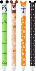 JOLLY Gelschreiber Tiermotive 0,5 mm, Schreibfarbe: blau, 4 St.