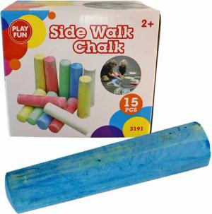 Jonotoys Malkreide Straßenkreide Kinder bunt - 15 Stück, (15-tlg)